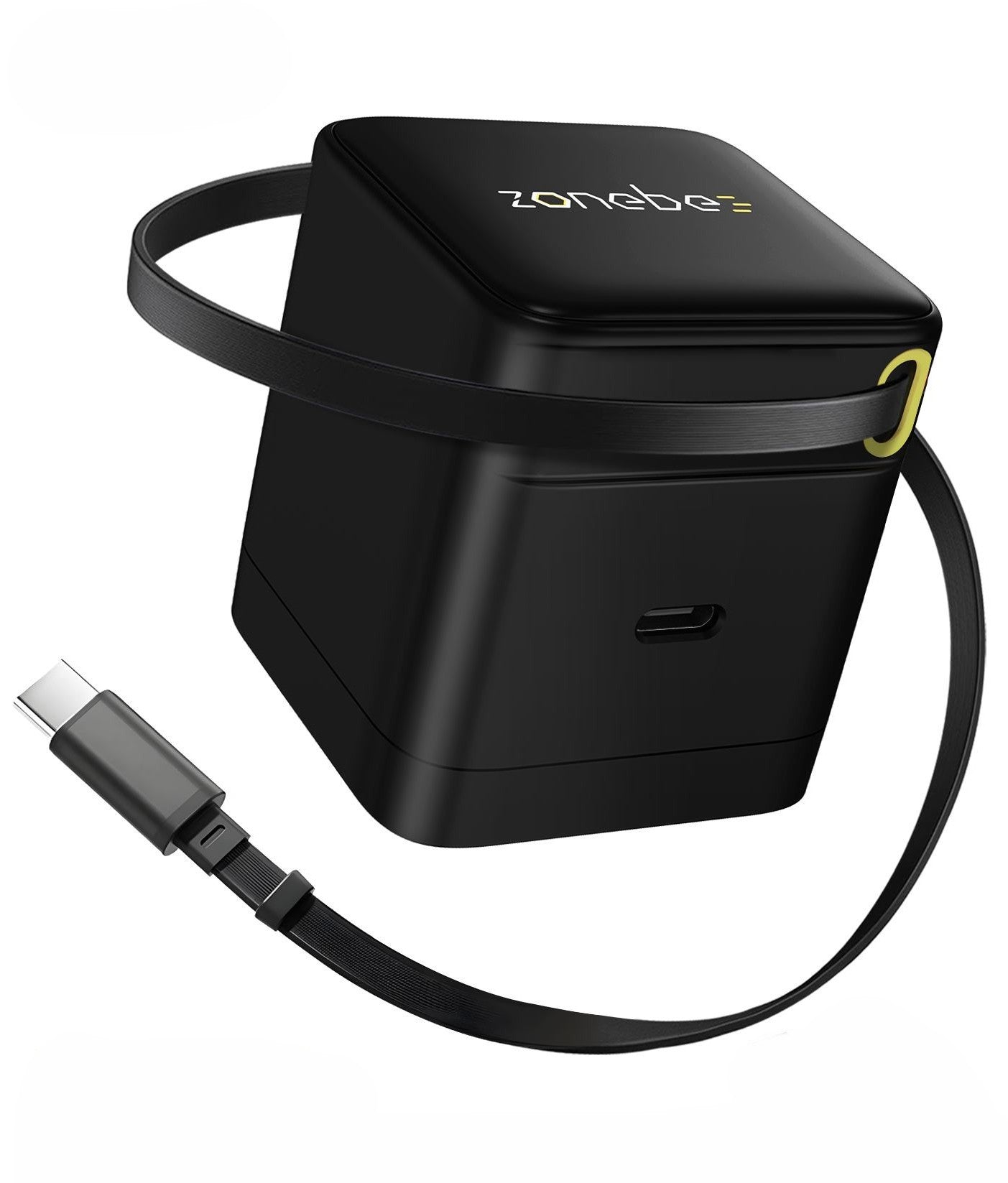 35W GaN Fast Charger with Retractable Cable
