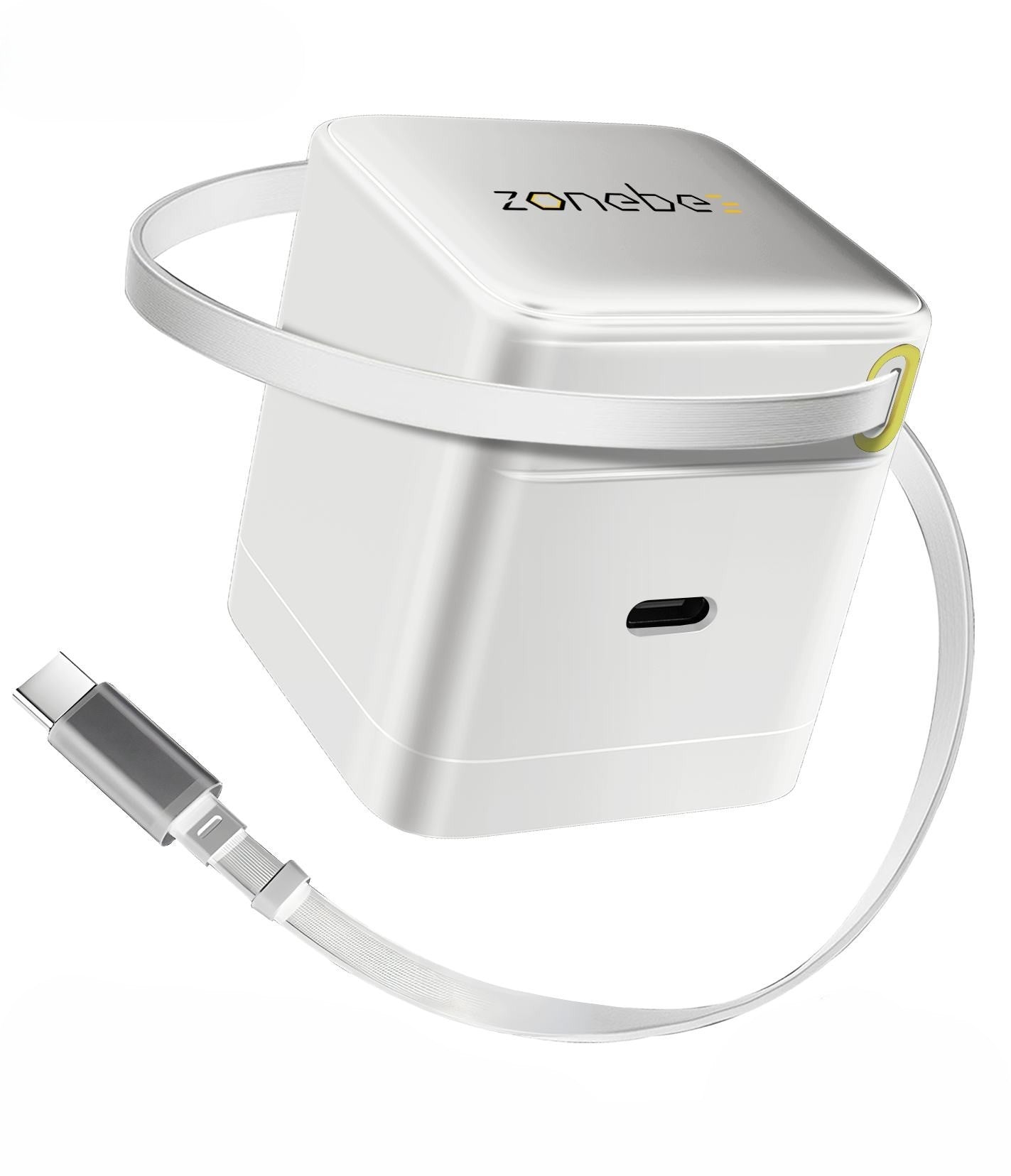 65W GaN Ultra-Fast Charger with Retractable Cable